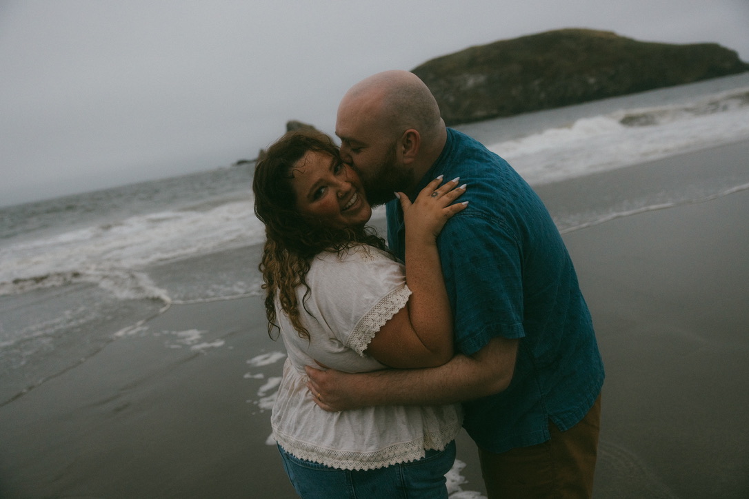 Isaac and Hannah sharing a moment