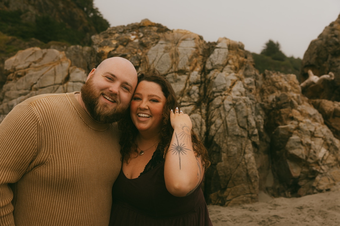 Isaac and Hannah in a mountain landscape